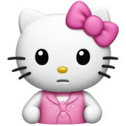 hello kitty pink sticker
