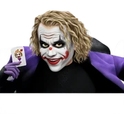 smiling girl with clown card sticker