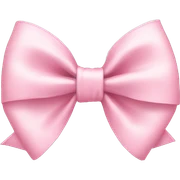 Light pink bow sticker