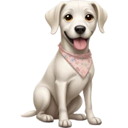 dog wearing dress sticker