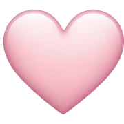 Light light pink heart sticker