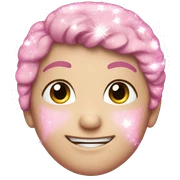 pink sparkles sticker