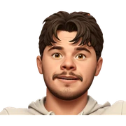 portrait of a young man sticker