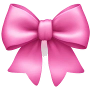 pink bow sticker