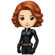 Black widow Natasha romanoff pose sticker