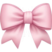 Light pink bow sticker