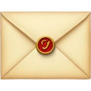 Bridgerton Inspired Emoji : Letter with a Seal – A sealed letter to reflect the correspondence and secrets passed around. sticker
