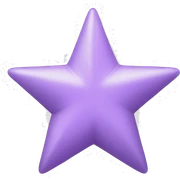 Pastel purple star sticker