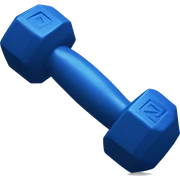 blue dumbbell sticker