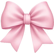 Light pink bow sticker