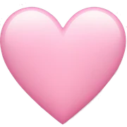 Light pink heart sticker