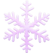 Pink snowflake sticker