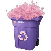 Sakura in trash  sticker