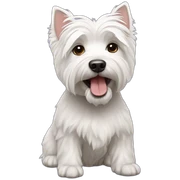 Westie dog sticker
