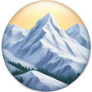 snowy mountain sticker