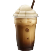 Starbuck ice coffee with ice cubes sticker