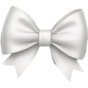 White bow sticker