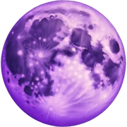 Purple Full Moon sticker