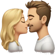 Boyfriend cheek kiss sticker