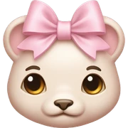 Light pink rapana with bow sticker