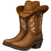 Cowboy boot sticker