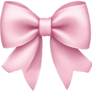 light pink ribbon bow sticker