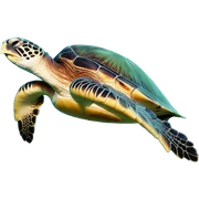 Hawaiian sea turtle sticker