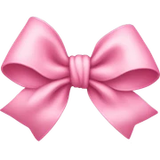 Baby pink bow sticker