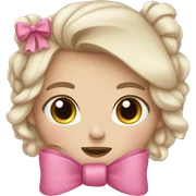 Cute bow sticker