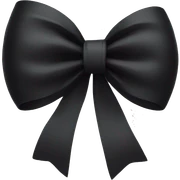 black bow sticker