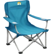 blue folding camp chair sticker