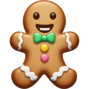 Pastel gingerbread man sticker