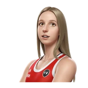 realistic girl in sportswear sticker