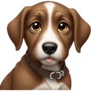 brown maltooper puppy sticker