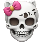Hello kitty skull sticker