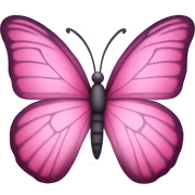 Pink butterfly  sticker