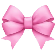 pink bow sticker