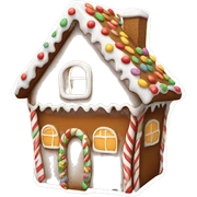 Gingerbread house sticker