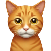 Orange cat sticker