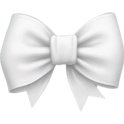 White bow sticker