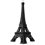 black Eiffel tower sticker