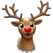 Red Nosed Reindeer sticker