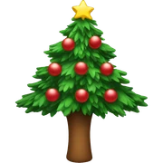Christmas tree sticker