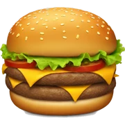 Burger sticker