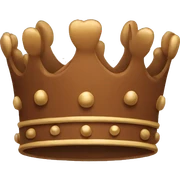Brown crown sticker