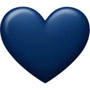 navy blue heart sticker
