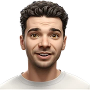 realistic portrait of a male sticker