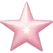pale pink star sparkle sticker