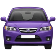 purple car sticker