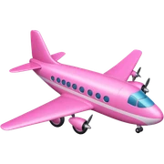 Pink aeroplane  sticker